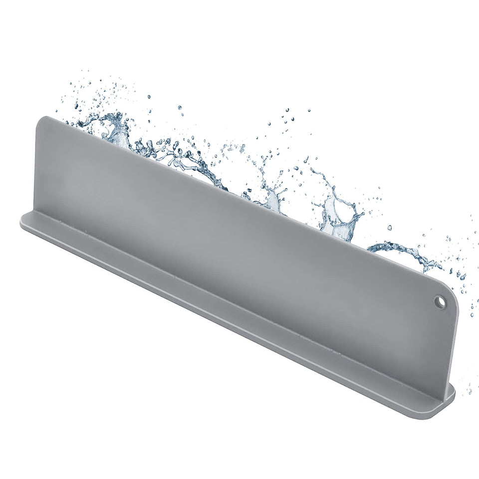 HONEYPOLO- Sink Splash Guard, Premium Silicone Water Splash Guard for Sink, for Faucet, Kitchen Island Sink Backsplash Guard 17.3 X 2.2 X 3.9 inches