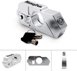 Silver- Motorcycle Grip Safety Lock - HoneyPolo