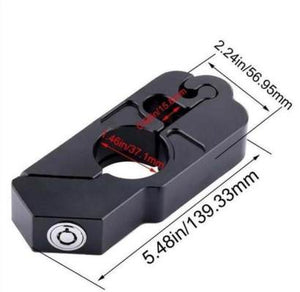 Silver- Motorcycle Grip Safety Lock - HoneyPolo