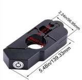 Silver- Motorcycle Grip Safety Lock - HoneyPolo