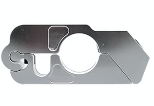 Silver- Motorcycle Grip Safety Lock - HoneyPolo